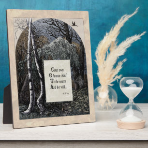 Yeats "The Stolen Child" Victorian 8x10 Art Plaque