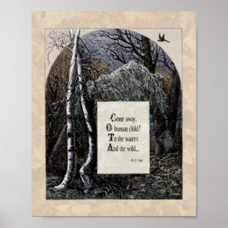 Yeats "The Stolen Child" Victorian Art Poem 8x10 Poster