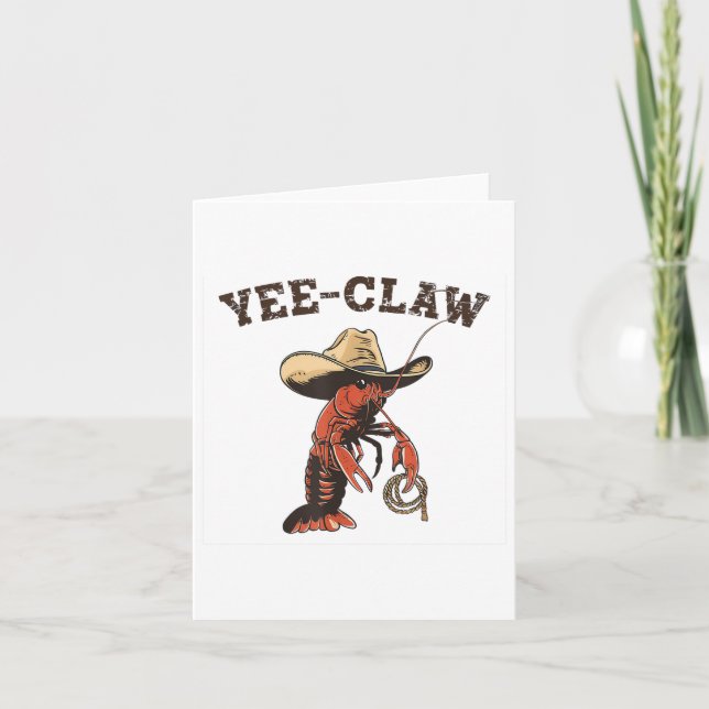 Yee Claw Crawfish Cajun Seafood Festival  Card (Front)