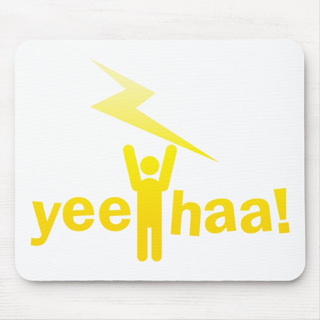 yee haa ! lightning man mouse pad (Front)