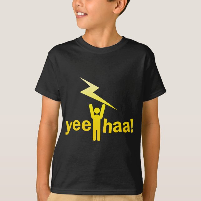 yee haa ! lightning man T-Shirt (Front)