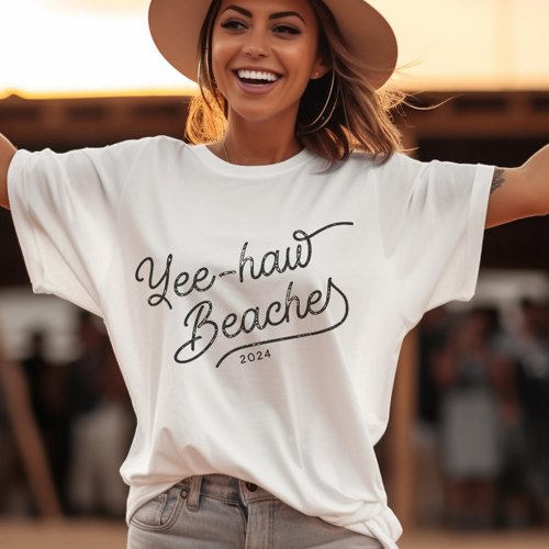 Yee_haw Beaches Custom Matching Vacation T_Shirt