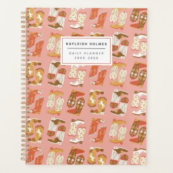 Yee Haw Cowgirl Planner by Low_Star_Studio at Zazzle