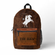 Yee Haw Custom Amercan cowboy Sheriff Leather