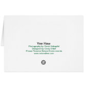 Yee Haw Goat - cards (Back Horizontal)