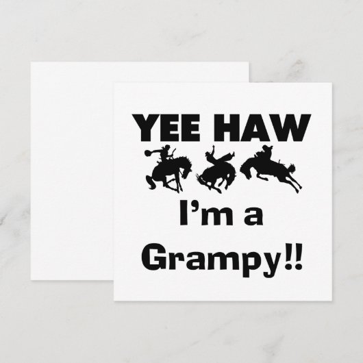 Yee Haw I'm a Grampy T-shirts and Gifts (Front/Back)