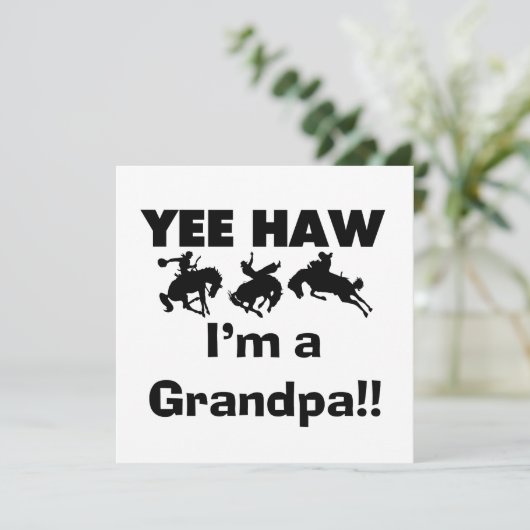 Yee Haw I'm a Grandpa T-shirts and Gifts (Standing Front)