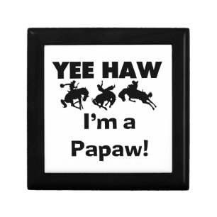 Yee Haw I'm a Papaw T-shirts and Gifts Jewelry Box