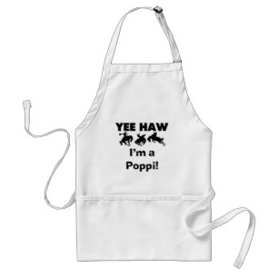 Yee Haw I'm a Poppi T-shirts and Gifts Adult Apron