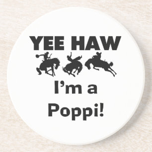 Yee Haw I'm a Poppi T-shirts and Gifts Drink Coaster