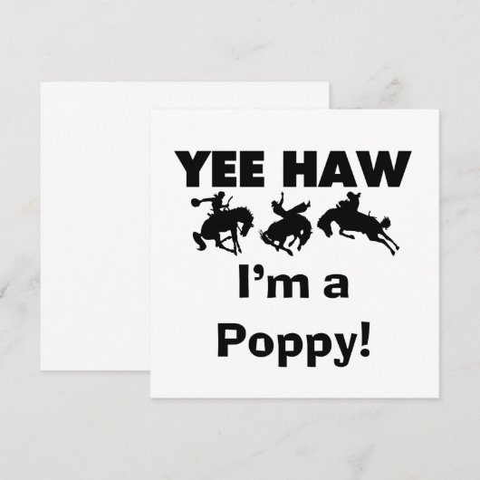 Yee Haw I'm a Poppy T-shirts and Gifts (Front/Back)