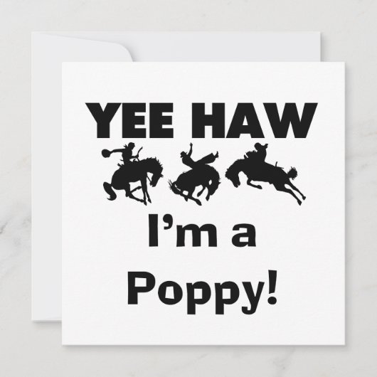Yee Haw I'm a Poppy T-shirts and Gifts (Front)