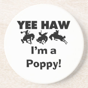 Yee Haw I'm a Poppy T-shirts and Gifts Drink Coaster
