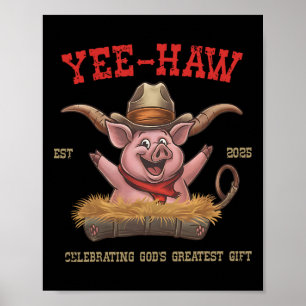 Yee Haw Vbs 2025 Animal Farm Vacation Bible School Poster