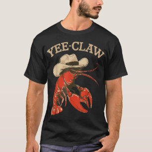 Yeeclaw Western Cowboy Crawfish Boil Summer T-Shirt