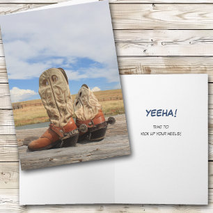 Yeeha! Western Boot Celebration All Occasion Card