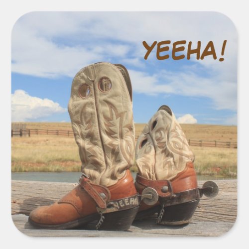 Yeeha Western Boot Sticker