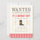 Yeehaw! Cowboy Birthday Party Invitation