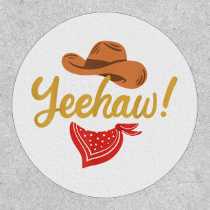 Yeehaw Cowboy Cowgirl Western Country Rodeo Patch
