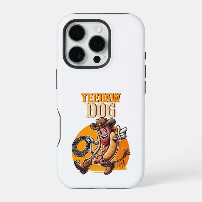 Yeehaw Dog Iphone Case (Back)