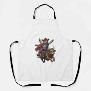 Yeehaw Kitty – Wild West Cat Cowboy Rodeo Apron