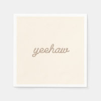 Yeehaw Rope My First Rodeo Birthday Party Plate