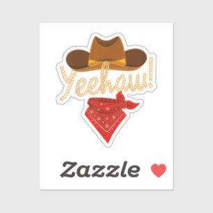 Yeehaw Western Country Howdy Southern Cowboy Yee H Sticker