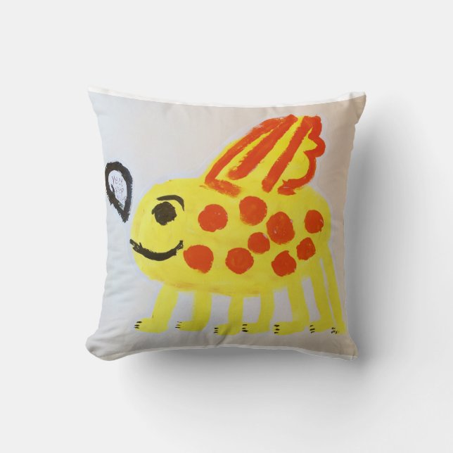 Yeep!  throw pillow (Front)