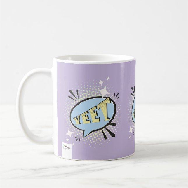 Yeet Comic Speech Bubble Funny Meme  Coffee Mug (Left)