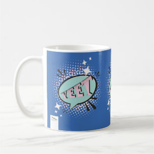YEET Comic Speech Bubble Funny Meme Dark Blue Coffee Mug