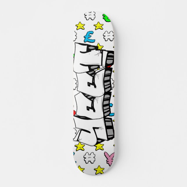 Yeet Graffiti Custom Personalized Skateboard (Front)
