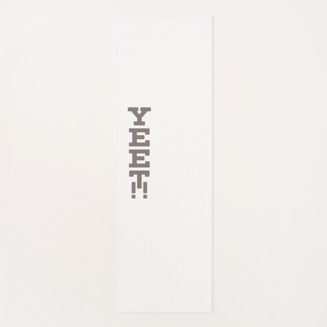 Yeet Logo Minimalist Light Yoga Mat (Front)
