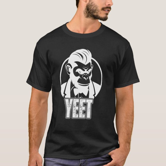 Yeet Meme Humor Sarcastic Funny Saying Joke Yeet T-Shirt (Front)