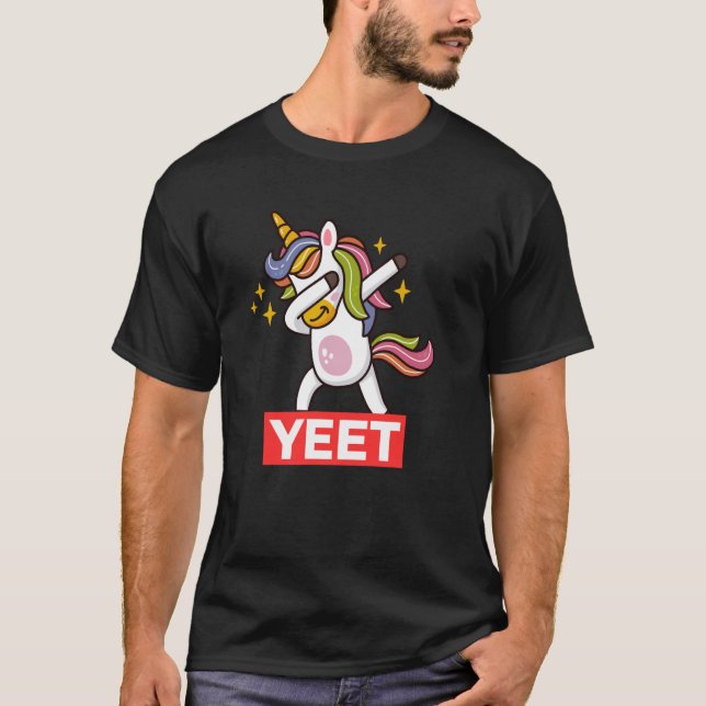 Yeet Meme Humor Sarcastic Funny Saying Joke Yeet T-Shirt (Front)