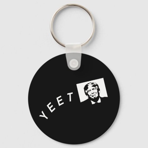 Yeet Trump Funny 2020 Election Anti_Trump Keychain