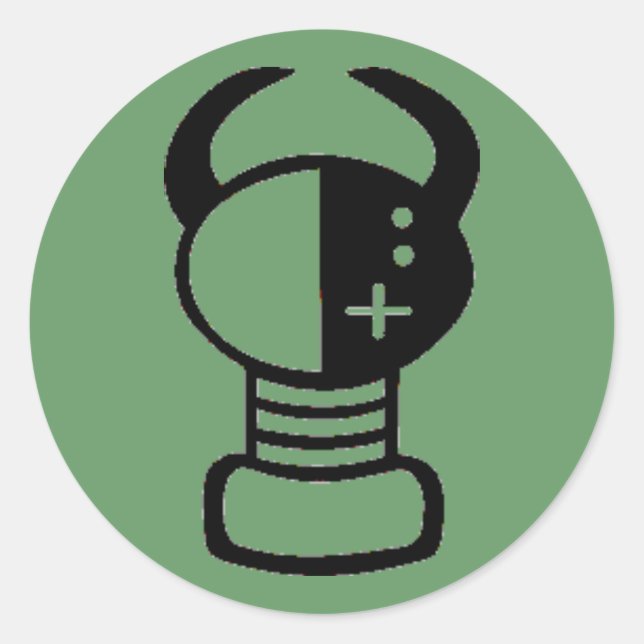 Yei dot classic round sticker (Front)