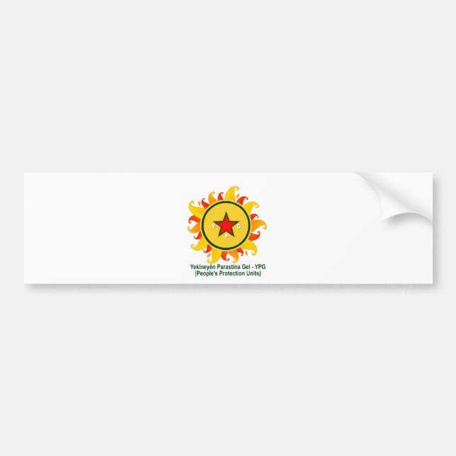 Yekîneyên Parastina Gel - YPG Bumper Sticker (Front)