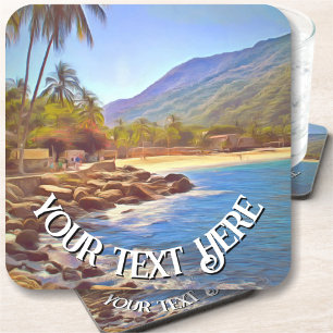 Yelapa Beach 761 Beverage Coaster