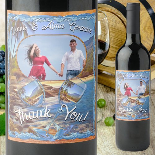 Yelapa Beach Thank You 761 Wine Label