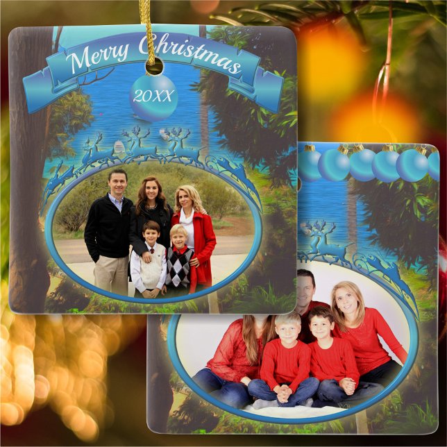 Yelapa Family Christmas 1017 Ceramic Ornament (Creator Uploaded)