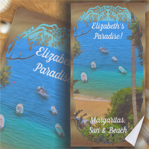 Yelapa Paradise Margaritas 1017 Beach Towel
