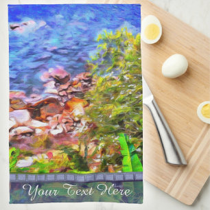 Yelapa Scenic Path View 0819 Kitchen Towel