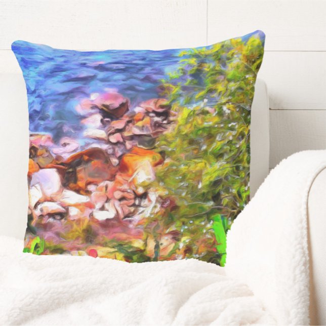Yelapa Scenic Path View 0819 Throw Pillow (Creator Uploaded)