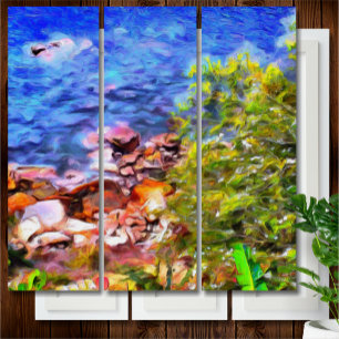 Yelapa Scenic Path View 0819 Triptych