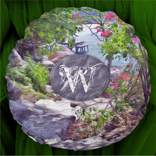 Yelapa Trail 821 Round Pillow