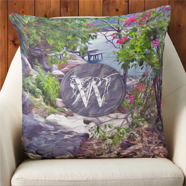 Yelapa Trail 821 Throw Pillow (Creator Uploaded)