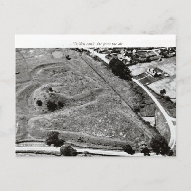 Yelden castle mound postcard (Front)