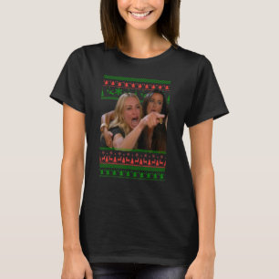 Yelling at a Cat Ugly Christmas Sweater Meme Outfi