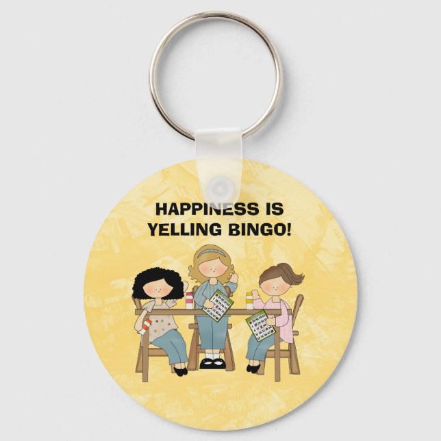Yelling Bingo keychain (Front)