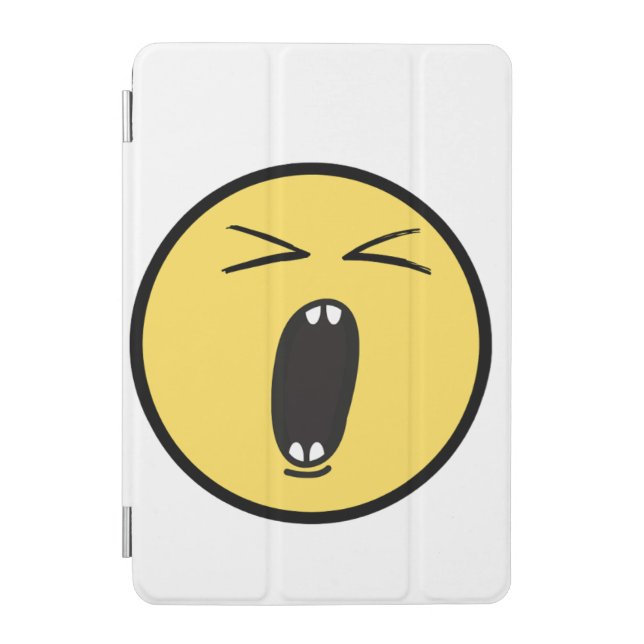 Yelling Face on the iPad Cover (Front)